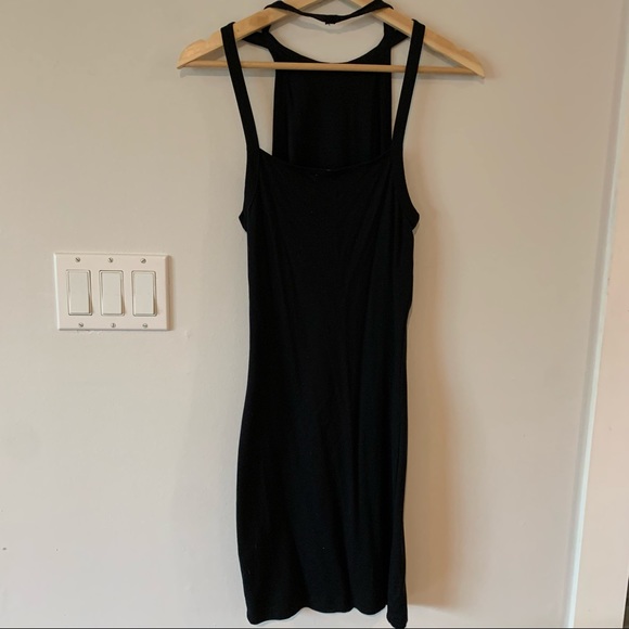 Garage Black Dress Women’s Small S Strap Over Lay Y2K Beach - Picture 3 of 9